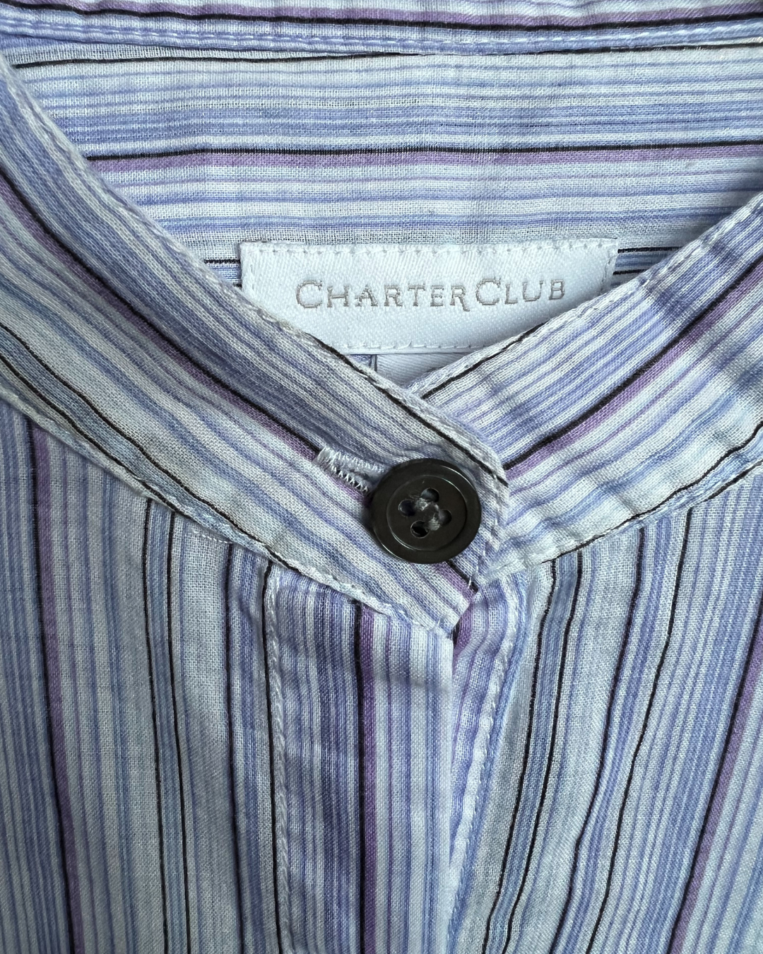 Charter Club 3/4 Sleeves Women's Striped Blouse