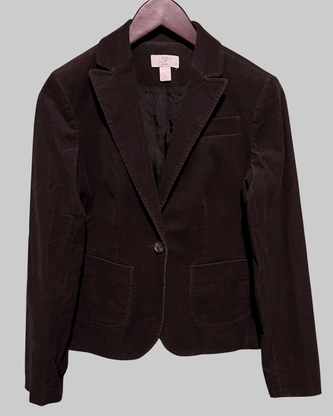 Ann Taylor LOFT Women's Brown Corduroy Blazer