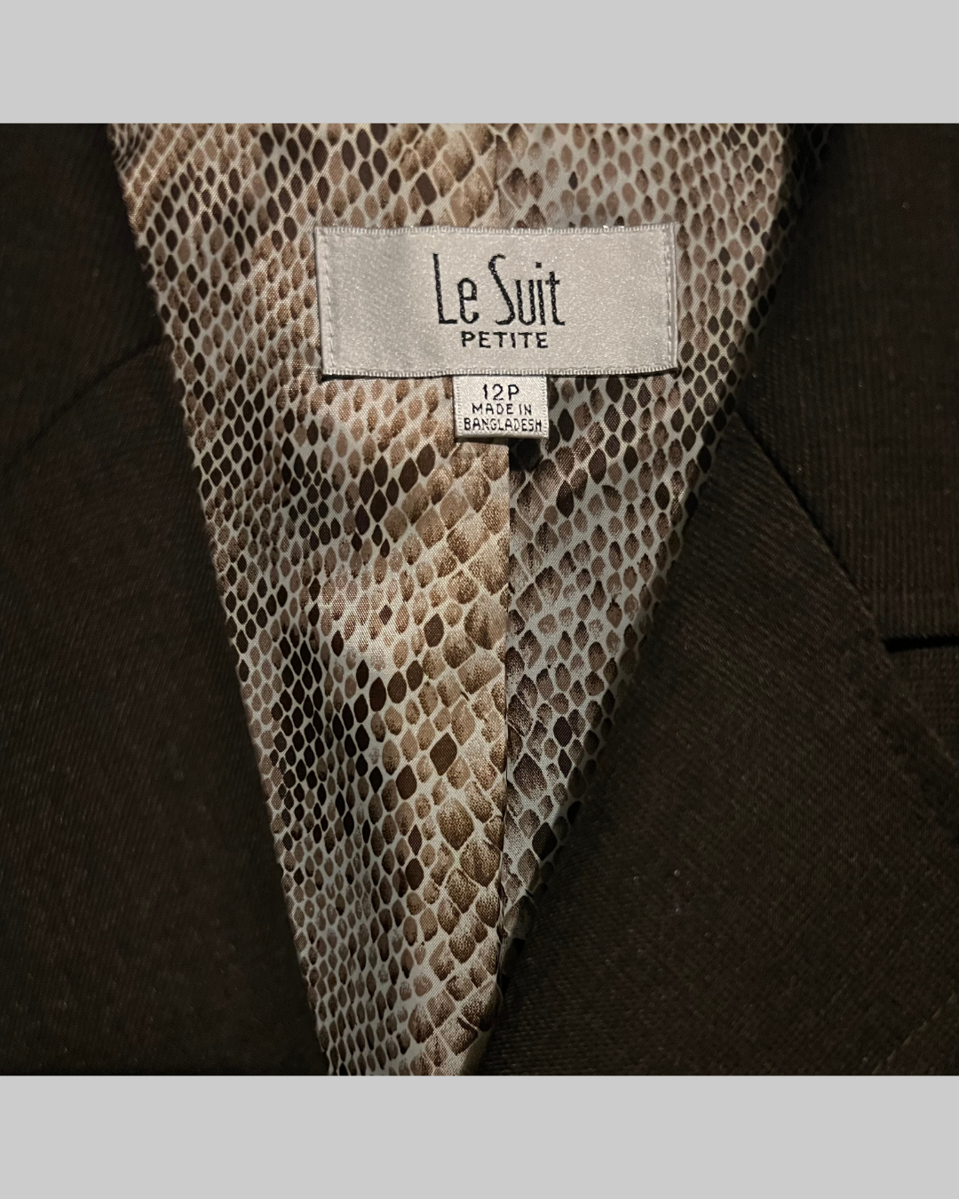 Le Suit Petite Women's Brown Blazer