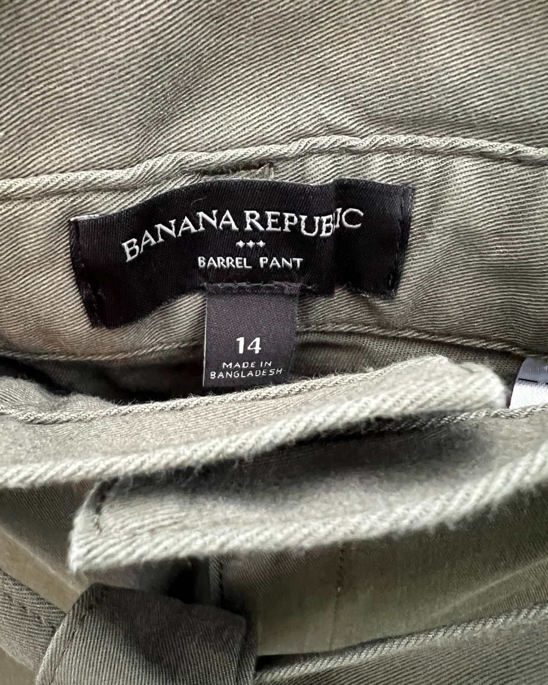 Banana Republic Women's Barrel High Rise Belted Pants
