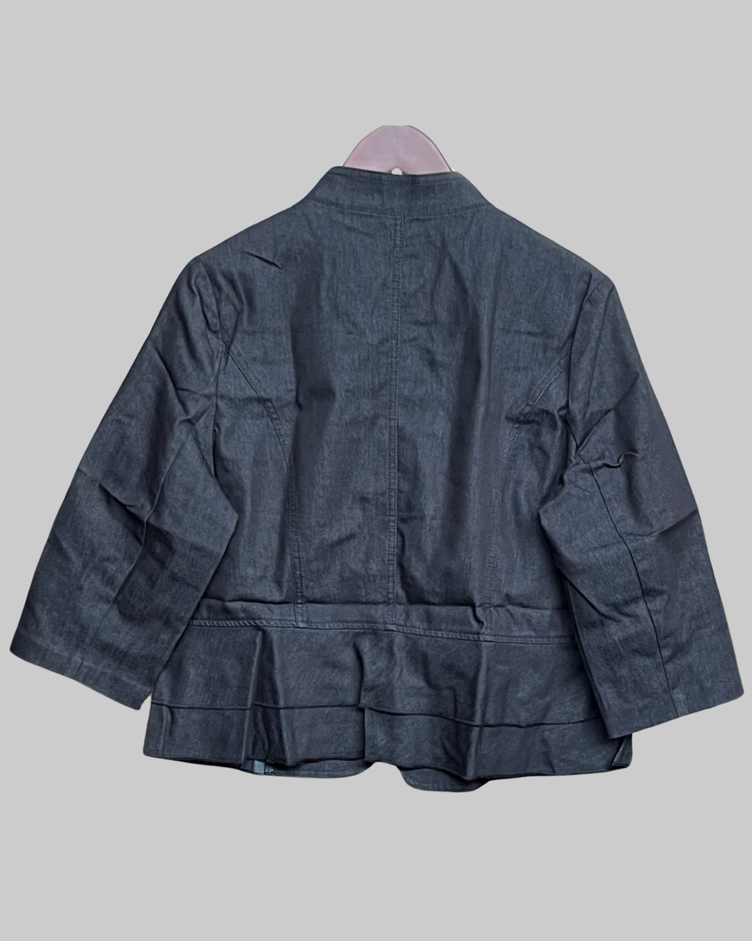 New York Clothing Co. Black Denim Style Top