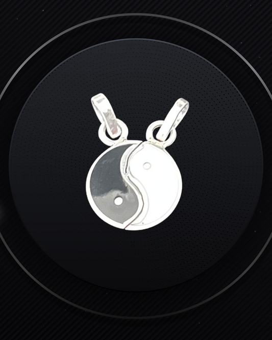 925 Pure Sterling Silver Yin and Yang Pendant