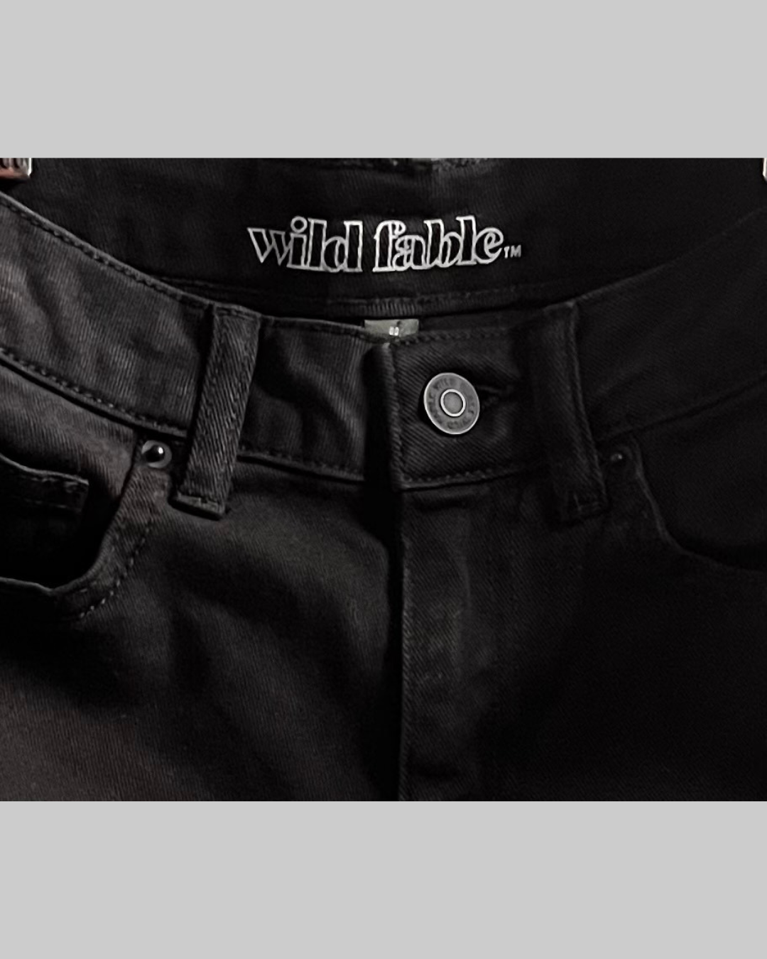 WILD Fable Black Jean Short